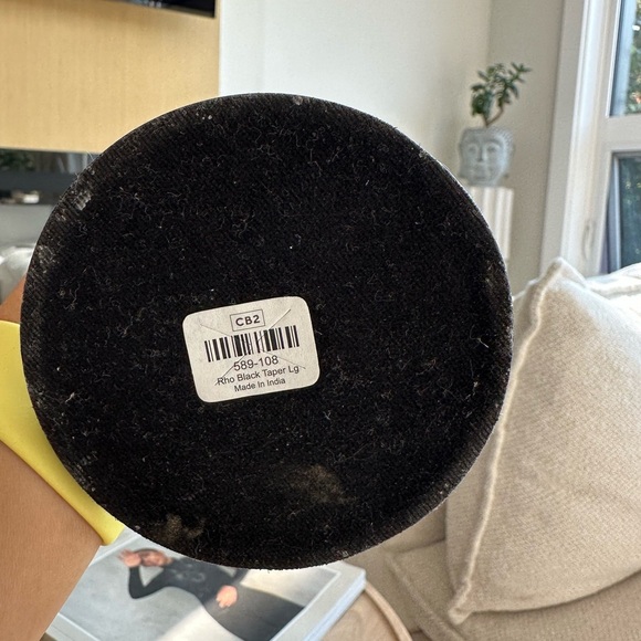 Rho Black Taper Candle Holder – Set of 2 (Discontinued, CB2 Exclusive) - Picture 4 of 5